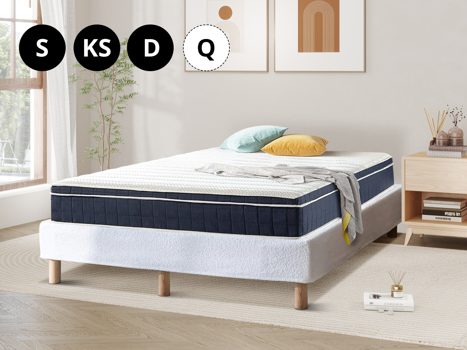Xclusive Boucle Bed Base - Queen