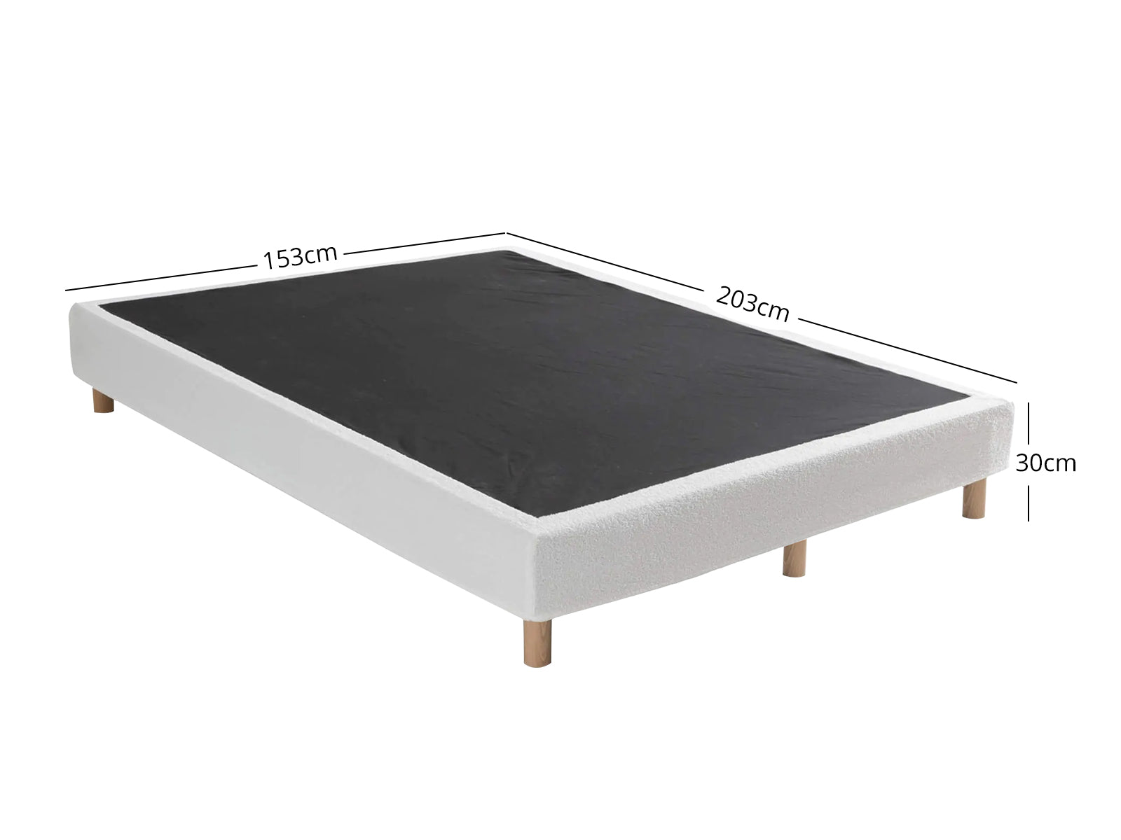 Xclusive Boucle Bed Base - Queen