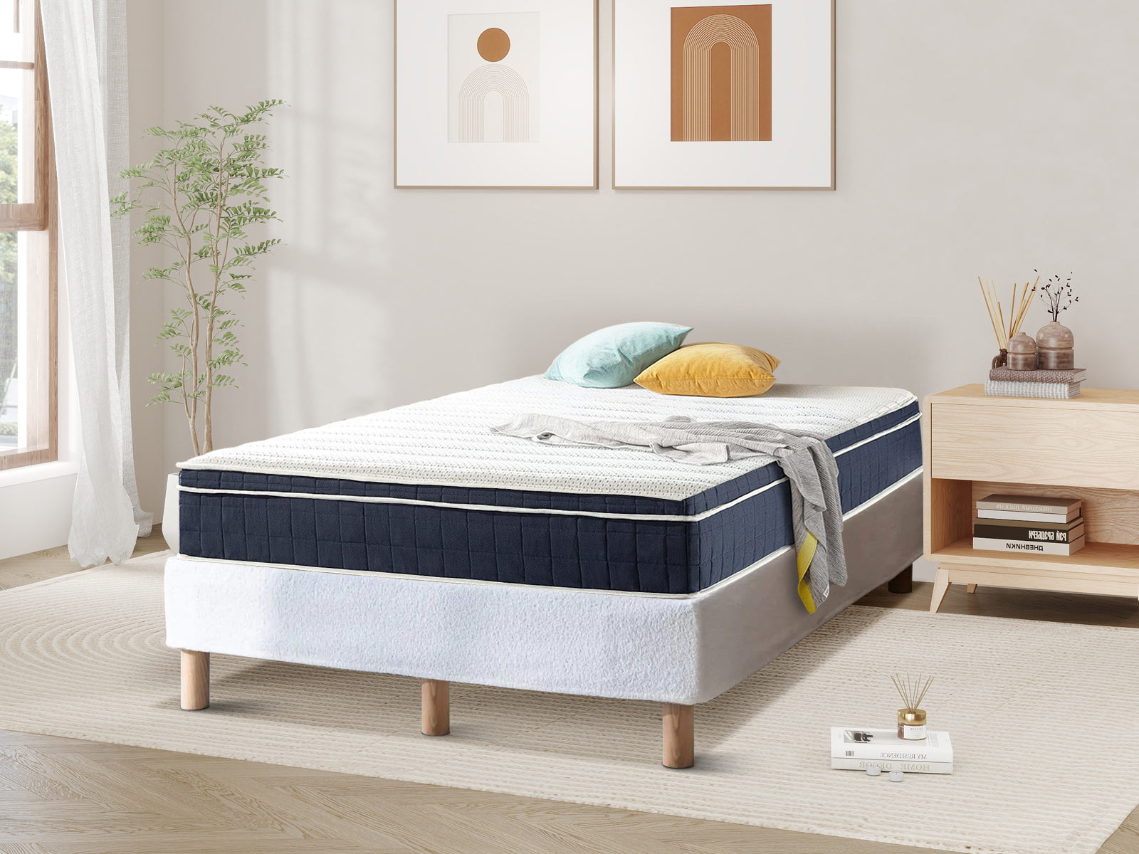 Xclusive Boucle Bed Base - King Single