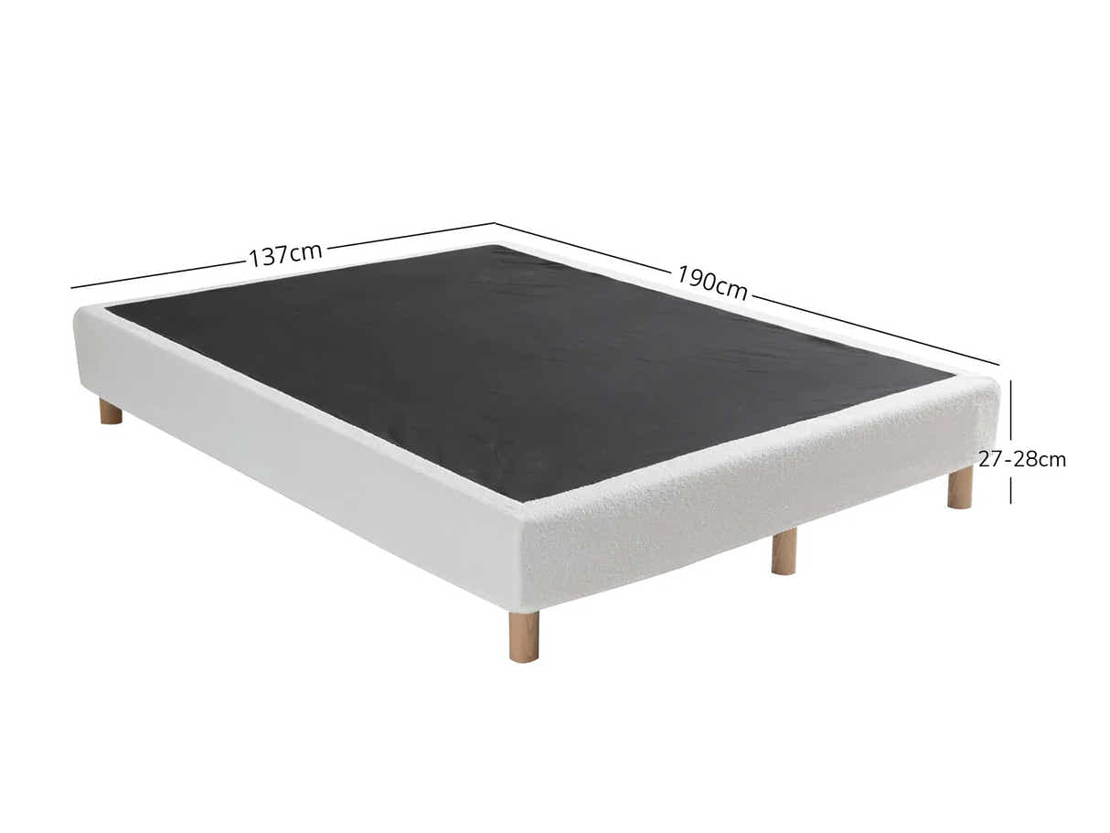 DS Xclusive Boucle Bed Base - Double