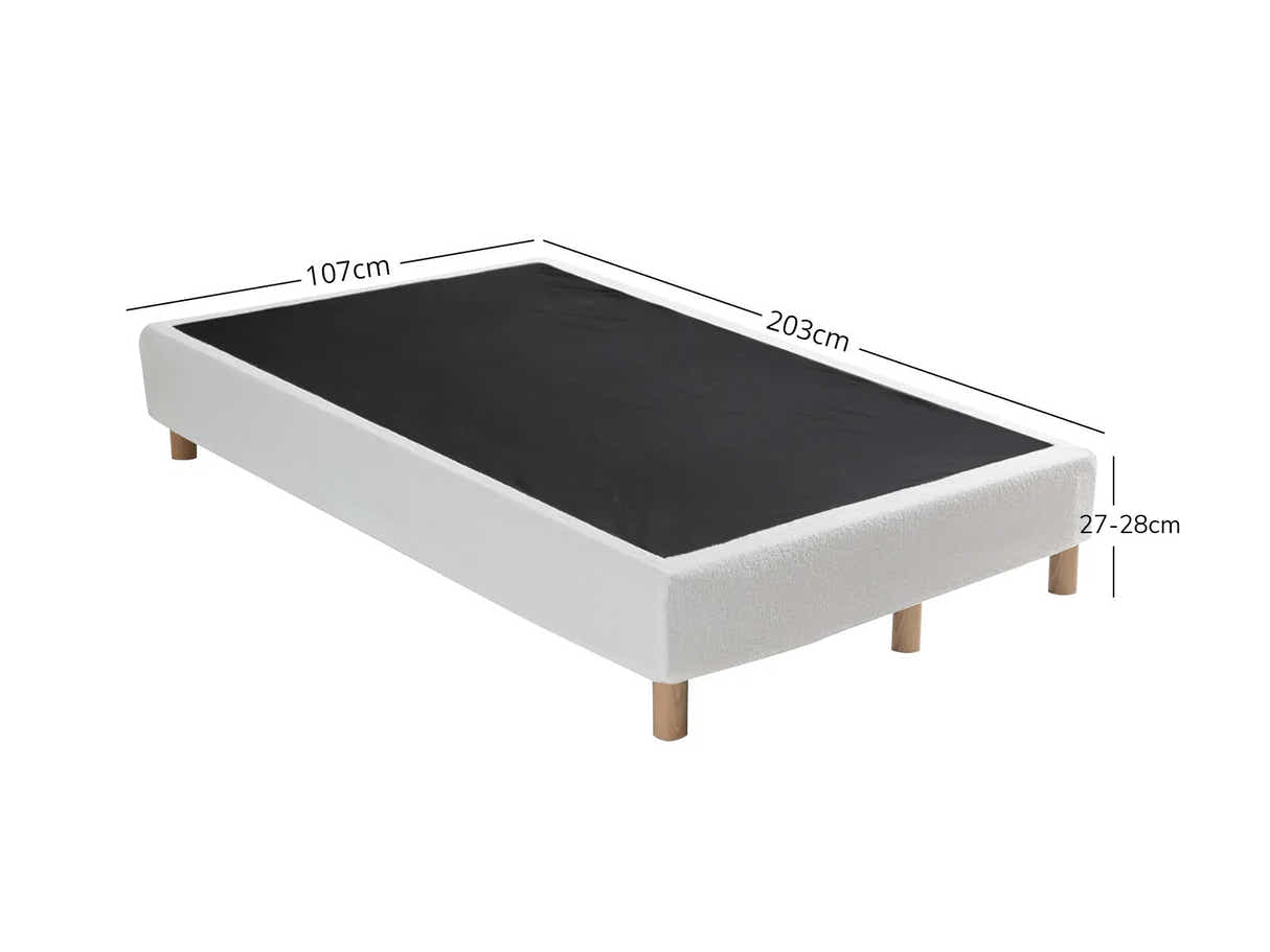 DS Xclusive Boucle Bed Base - King Single