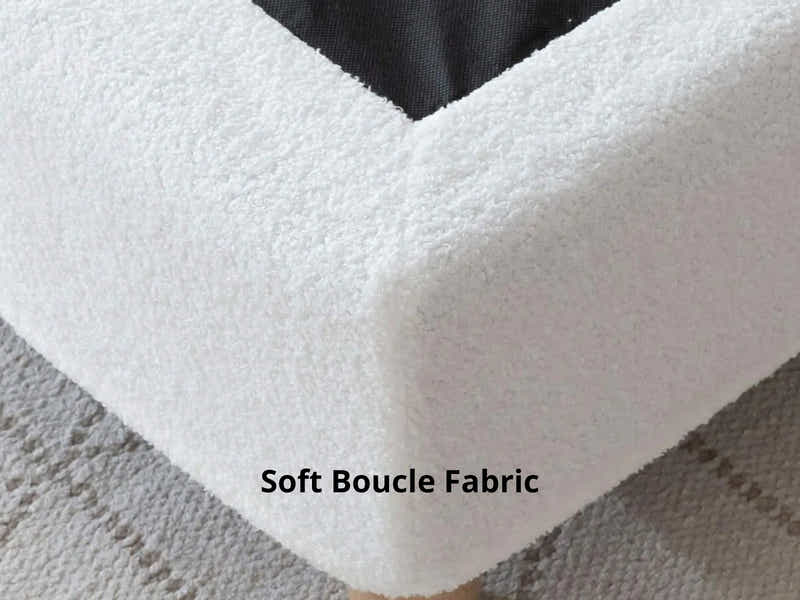 Xclusive Boucle Bed Base - King Single
