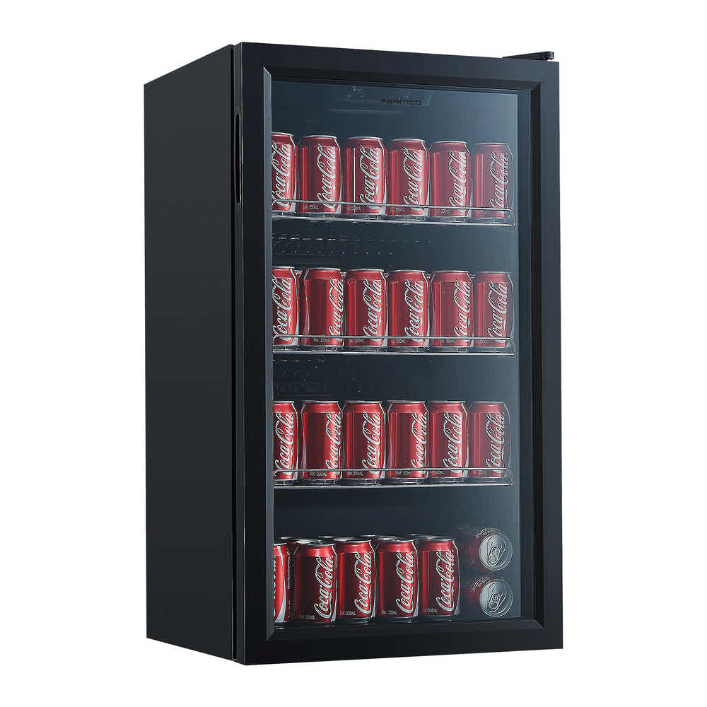T Parmco 85L Beverage Cooler, Black