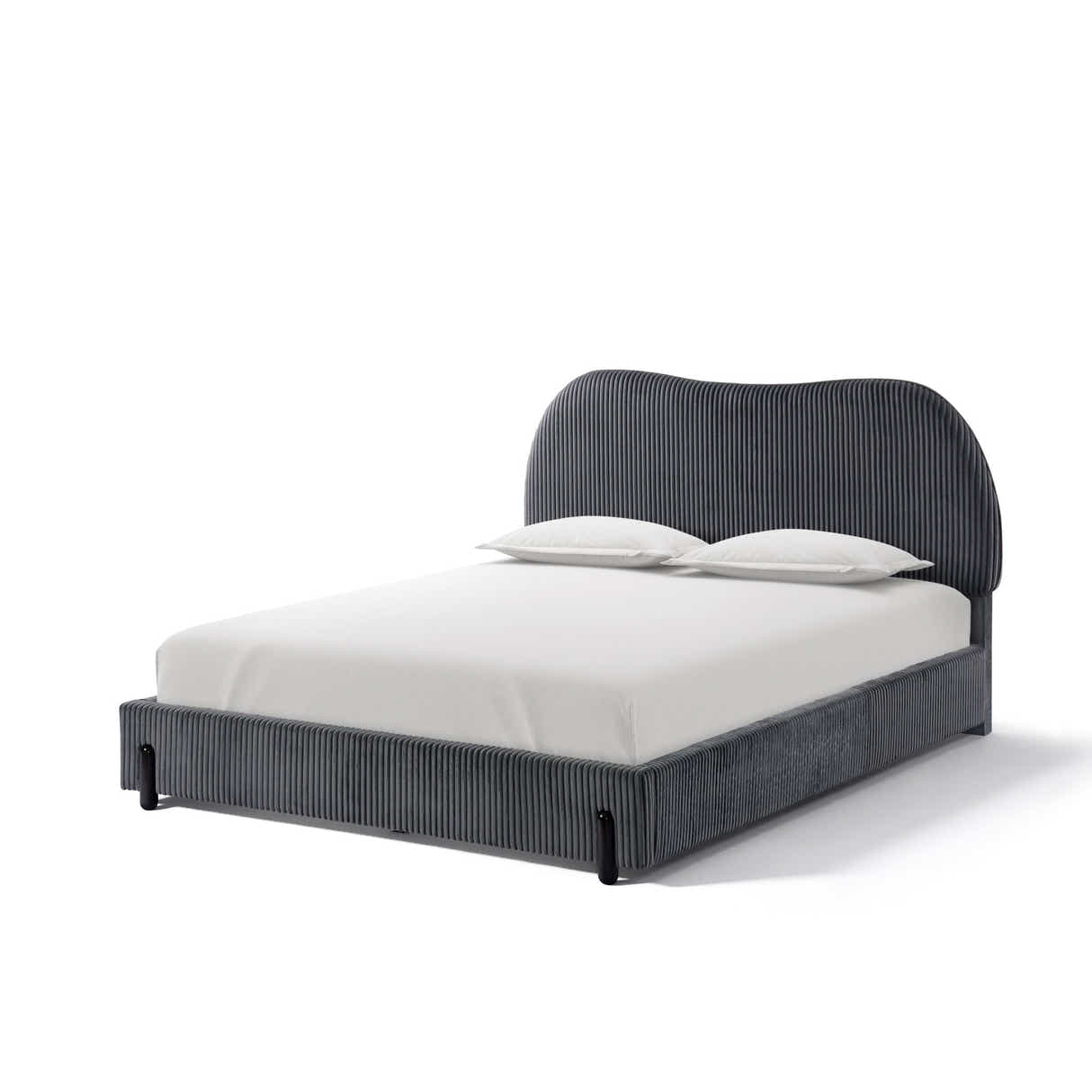 Arna Bed Frame Grey & MEM23 Mattress - Double
