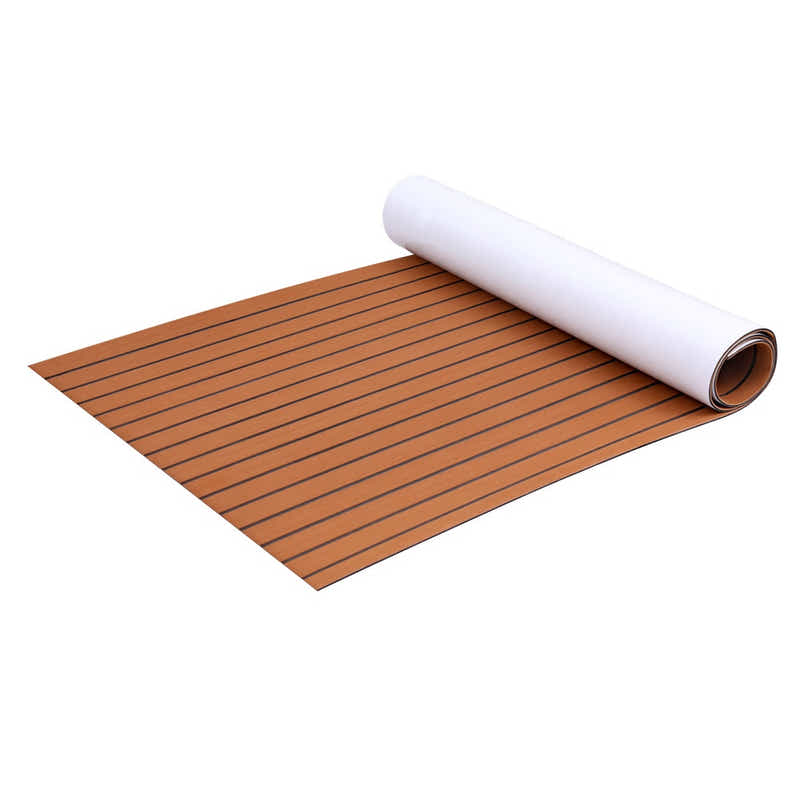 DS NA EVA Foam Boat Flooring Mat Decking Sheet 240x90x0.6cm Dark Brown