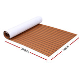 DS NA EVA Foam Boat Flooring Mat Decking Sheet 240x90x0.6cm Dark Brown