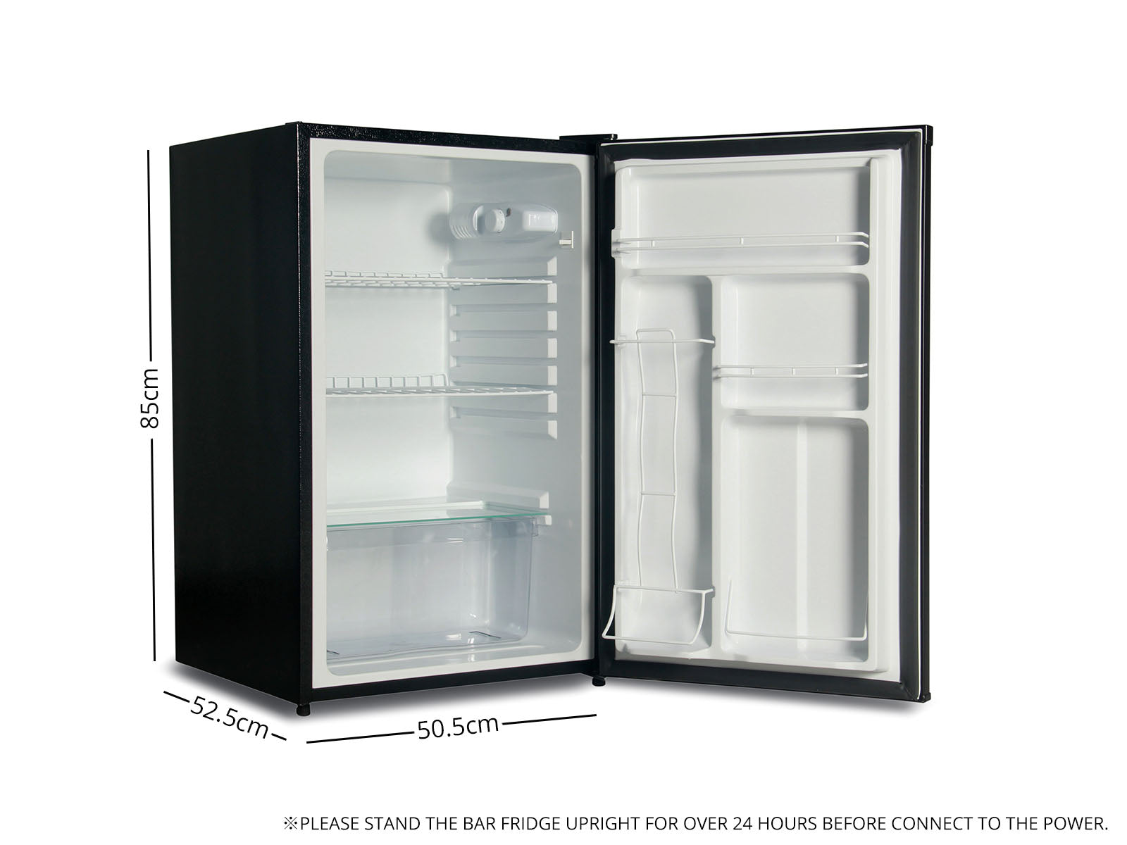Novello Bar Fridge Black - XXL/110L