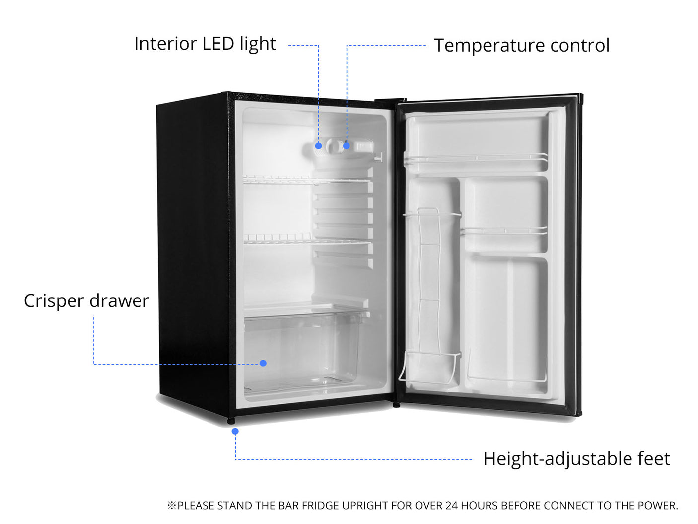 Bar fridge XXL Black