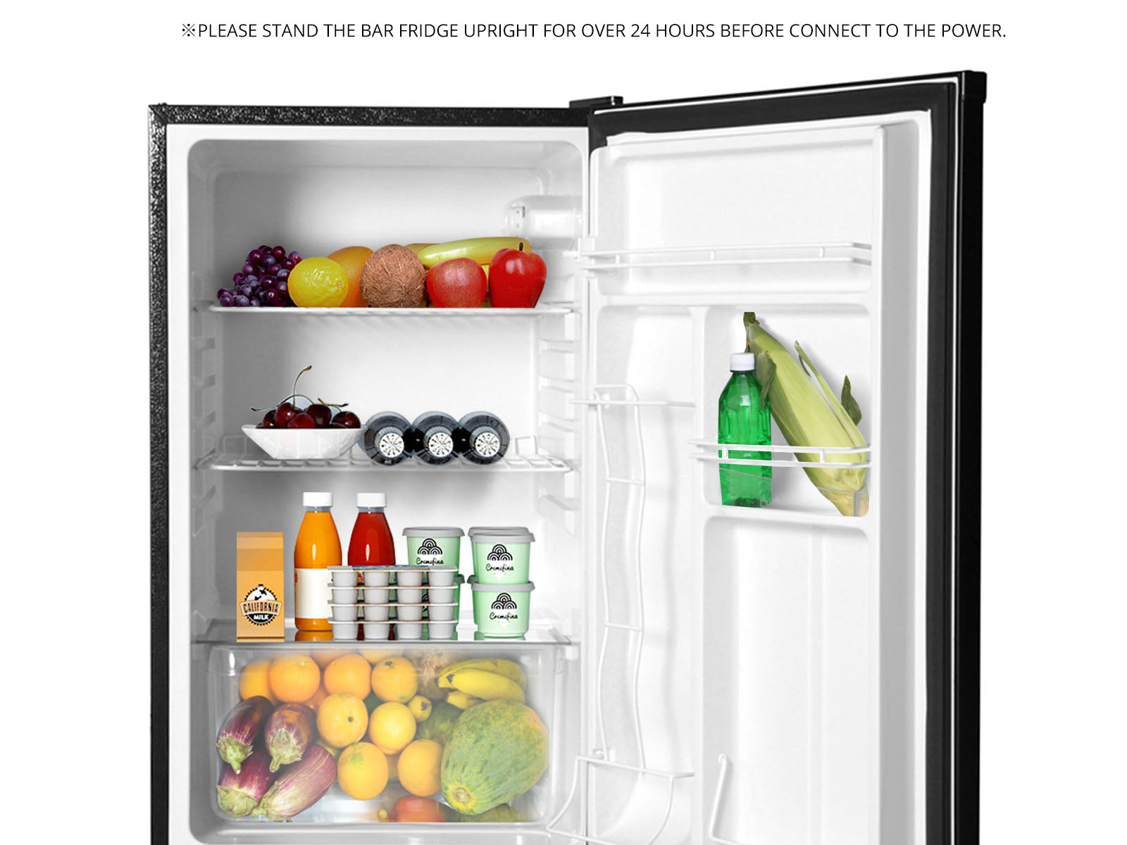 Novello Bar Fridge Black - XXL/110L