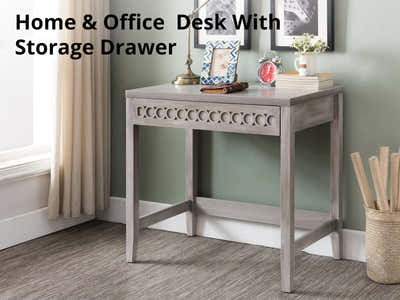 Home & Office  Desk With Storage Drawer