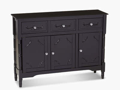 Wood Buffet Table with Drawers & Cabinets - 105 cm