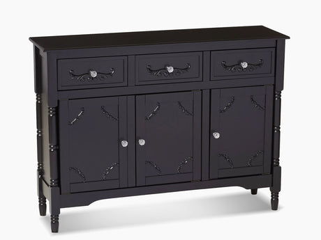 Wood Buffet Table with Drawers & Cabinets - 105 cm