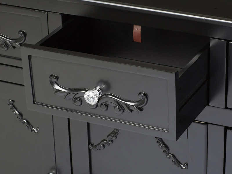 Wood Buffet Table with Drawers & Cabinets - 105 cm