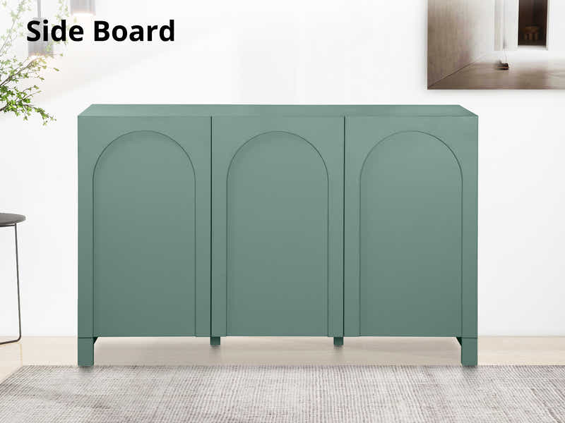 Cambre Green 3-Door Sideboard - 120 cm
