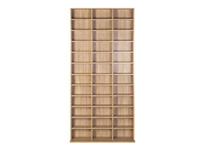 CD/DVD Storage Shelf - Natural Wood