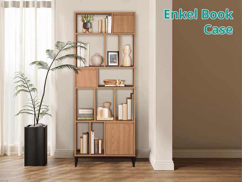 Enkel Multi-Compartment Bookshelf Unit