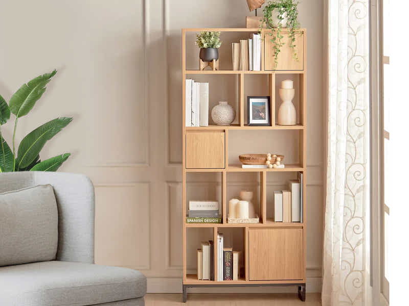 Enkel Multi-Compartment Bookshelf Unit