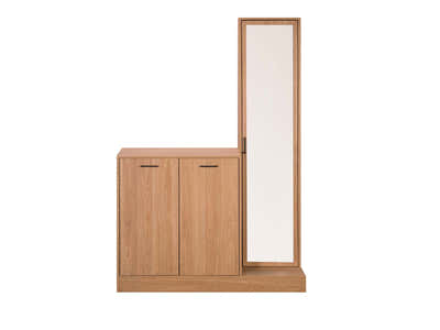 Ingang Shoe and Coat Storage With Mirror