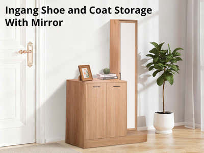 Ingang Shoe and Coat Storage With Mirror