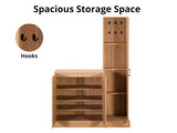 Ingang Shoe and Coat Storage With Mirror