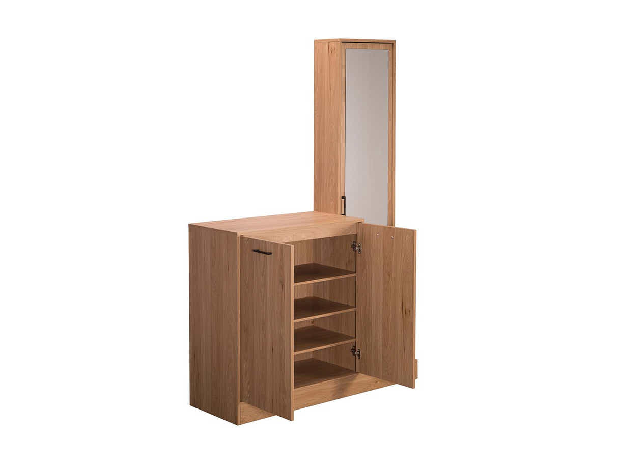 Ingang Shoe and Coat Storage With Mirror