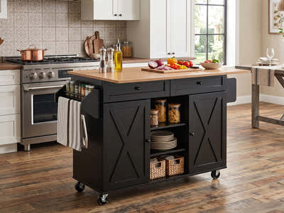 DS KOK Kitchen Trolley - Black