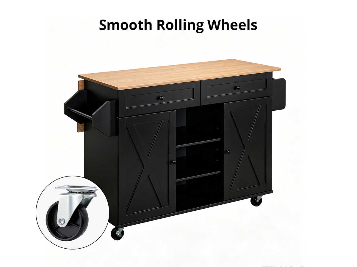 DS KOK Kitchen Trolley - Black