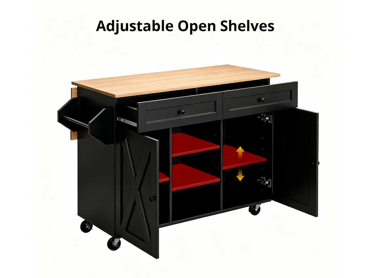 DS KOK Kitchen Trolley - Black