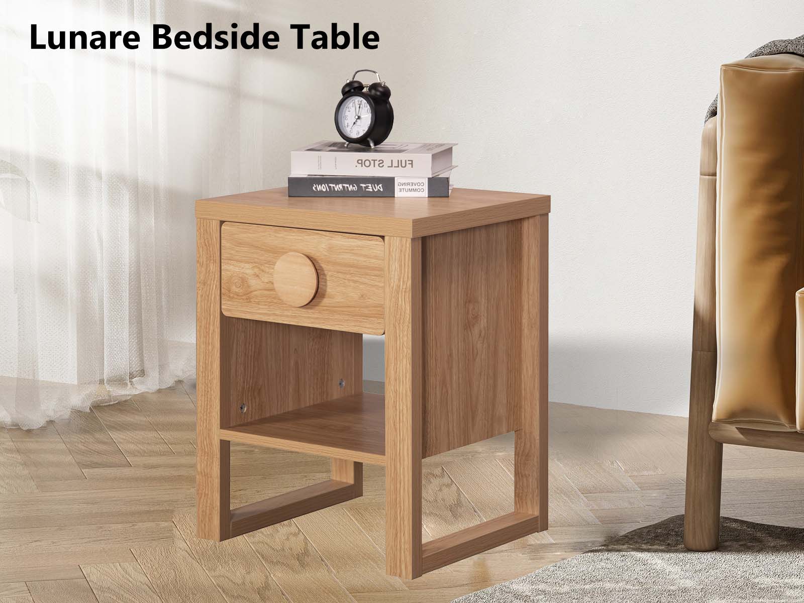 Lunare Bedside Table