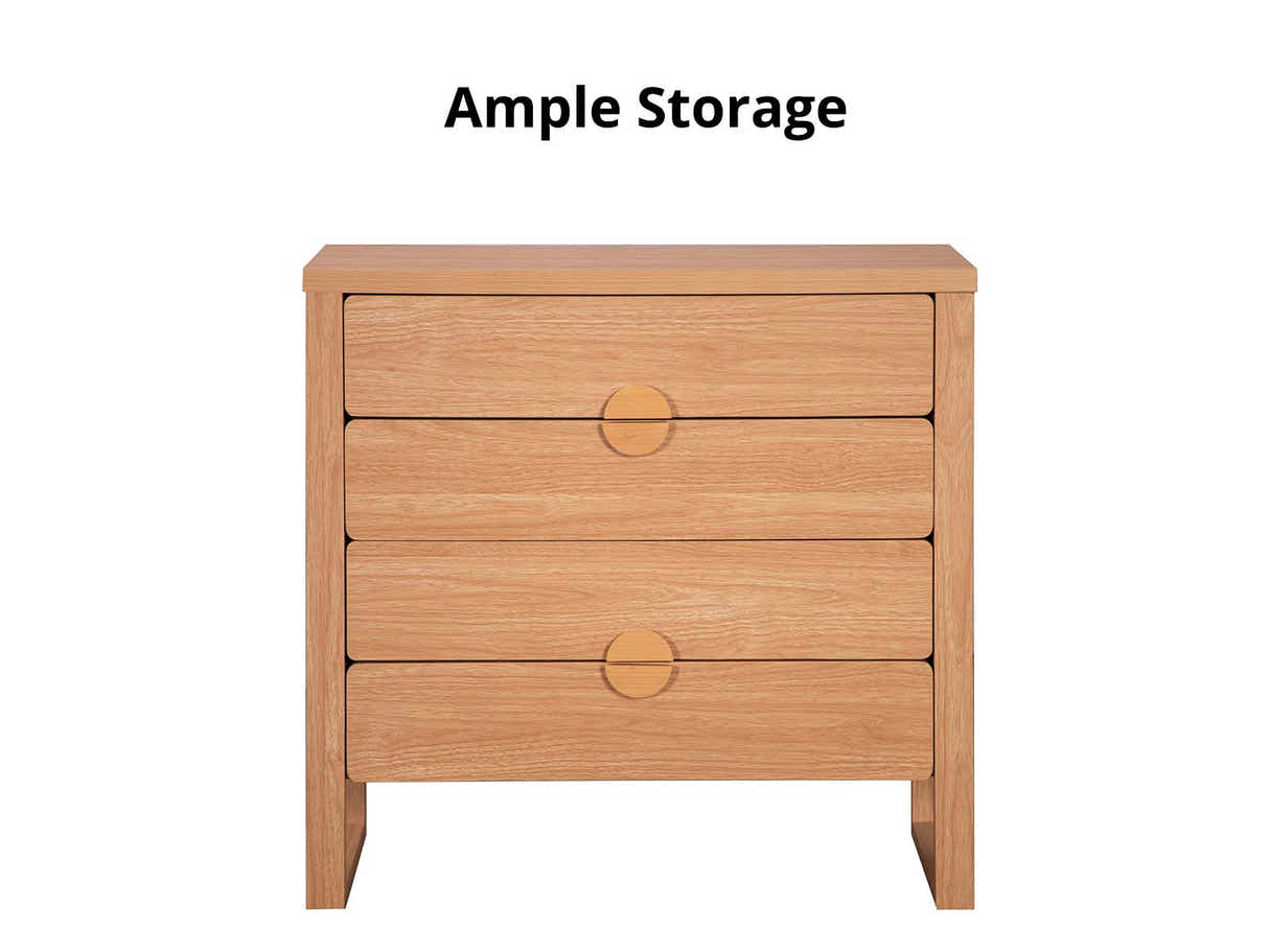 Lunare 4 Drawer Tallboy