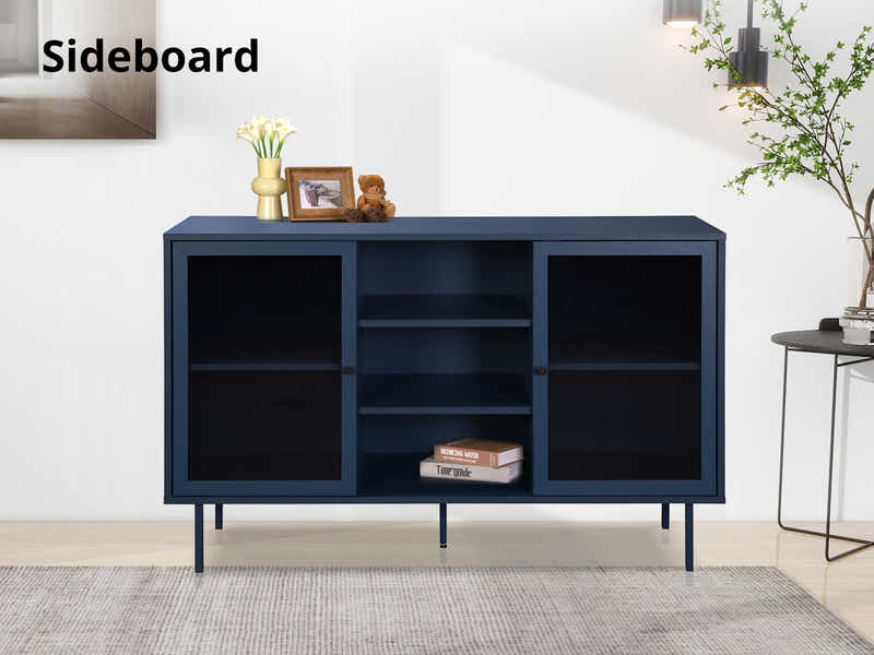 Marinbla Sideboard With Shelves - 120 cm