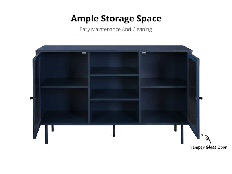 Marinbla Sideboard With Shelves - 120 cm