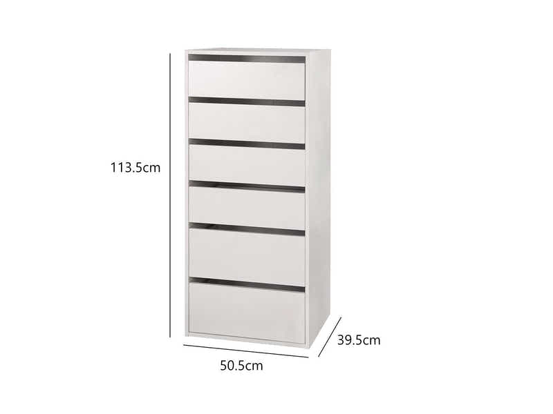 DS Mattone 6-Drawer Tallboy