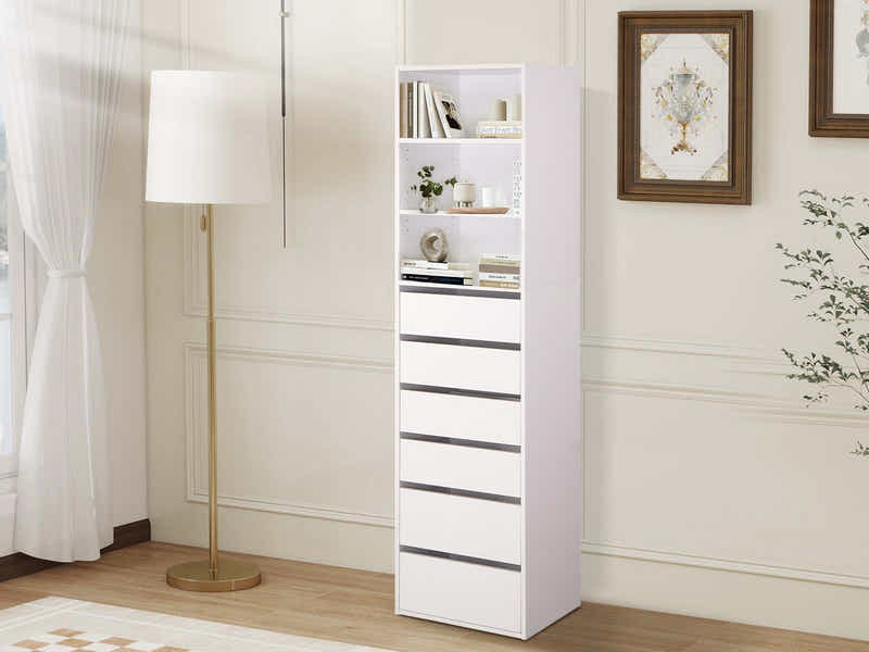 Mattone 6-Drawer Wardrobe with 3 Shelves