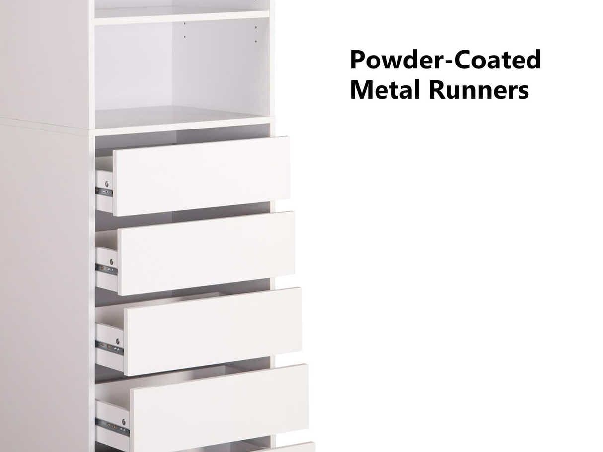 Mattone 6-Drawer Wardrobe with 3 Shelves