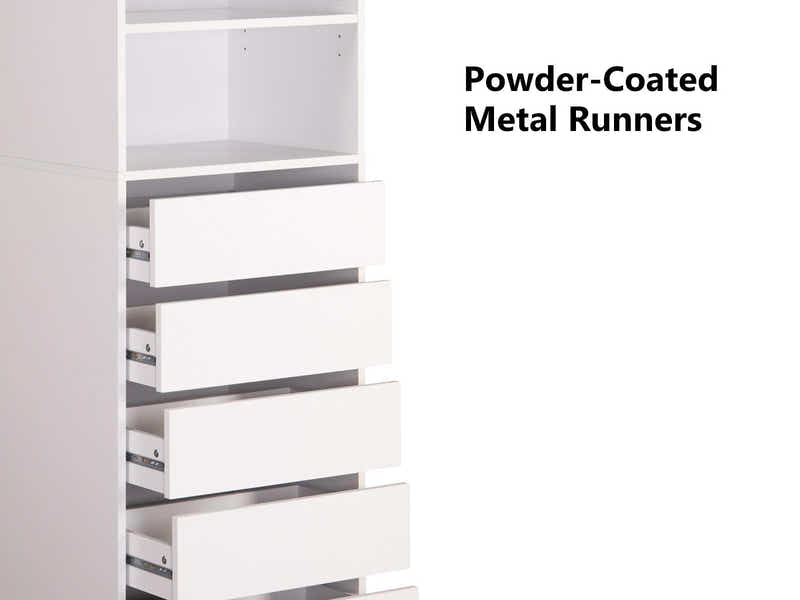 Mattone 6-Drawer Wardrobe with 3 Shelves