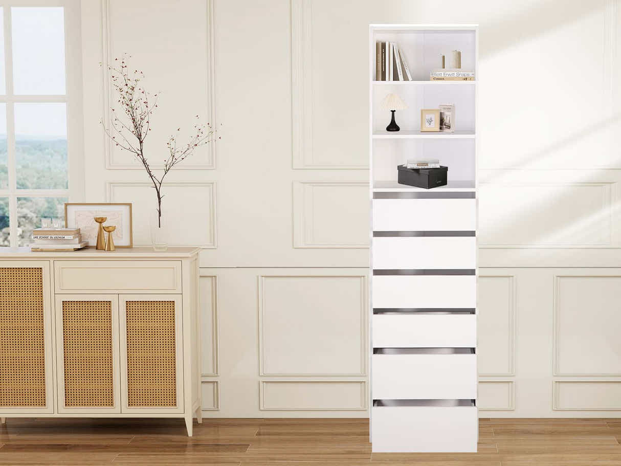 Mattone 6-Drawer Wardrobe with 3 Shelves