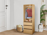 DS Mattone 3-Drawer Wardrobe with Hanging