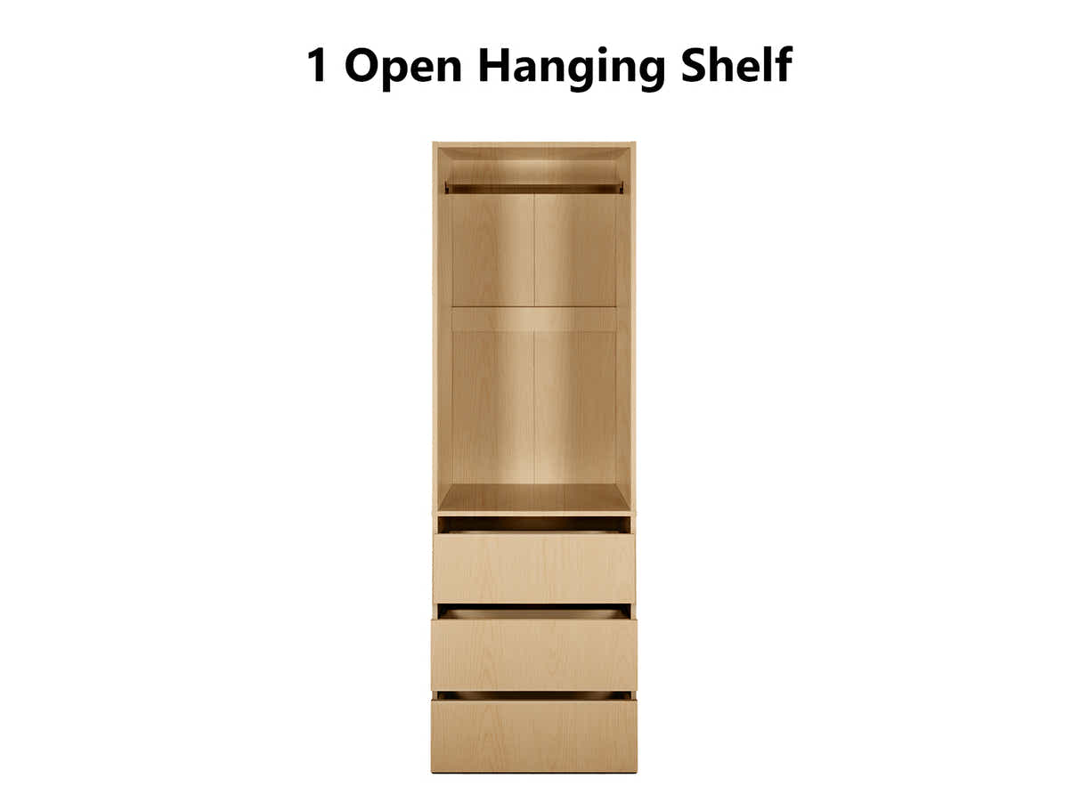 DS Mattone 3-Drawer Wardrobe with Hanging