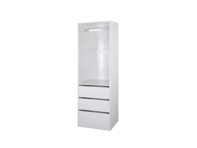 DS Mattone 3-Drawer Wardrobe with Hanging Shelf
