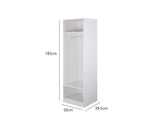 T DS Mattone 3Draw Hanging Wardrobe and Open Wardrobe and 6D Wardrobe