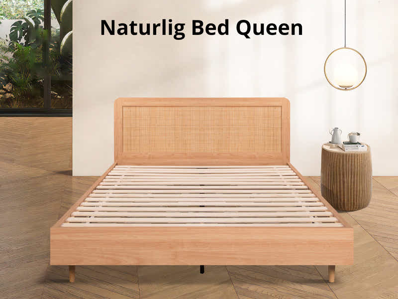 Naturlig Queen Bed Frame