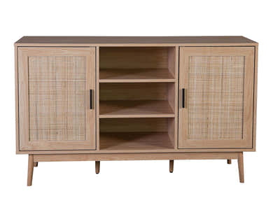 Naturlig Buffet Table with Shelves - 130 cm