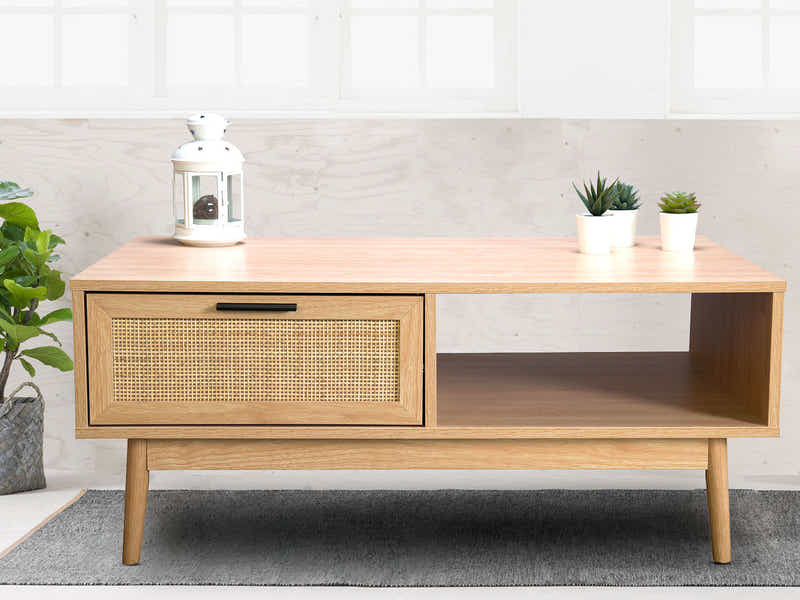 Naturlig Coffee Table with Drawers