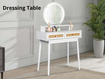 Naturlig Dressing Table with LED Light