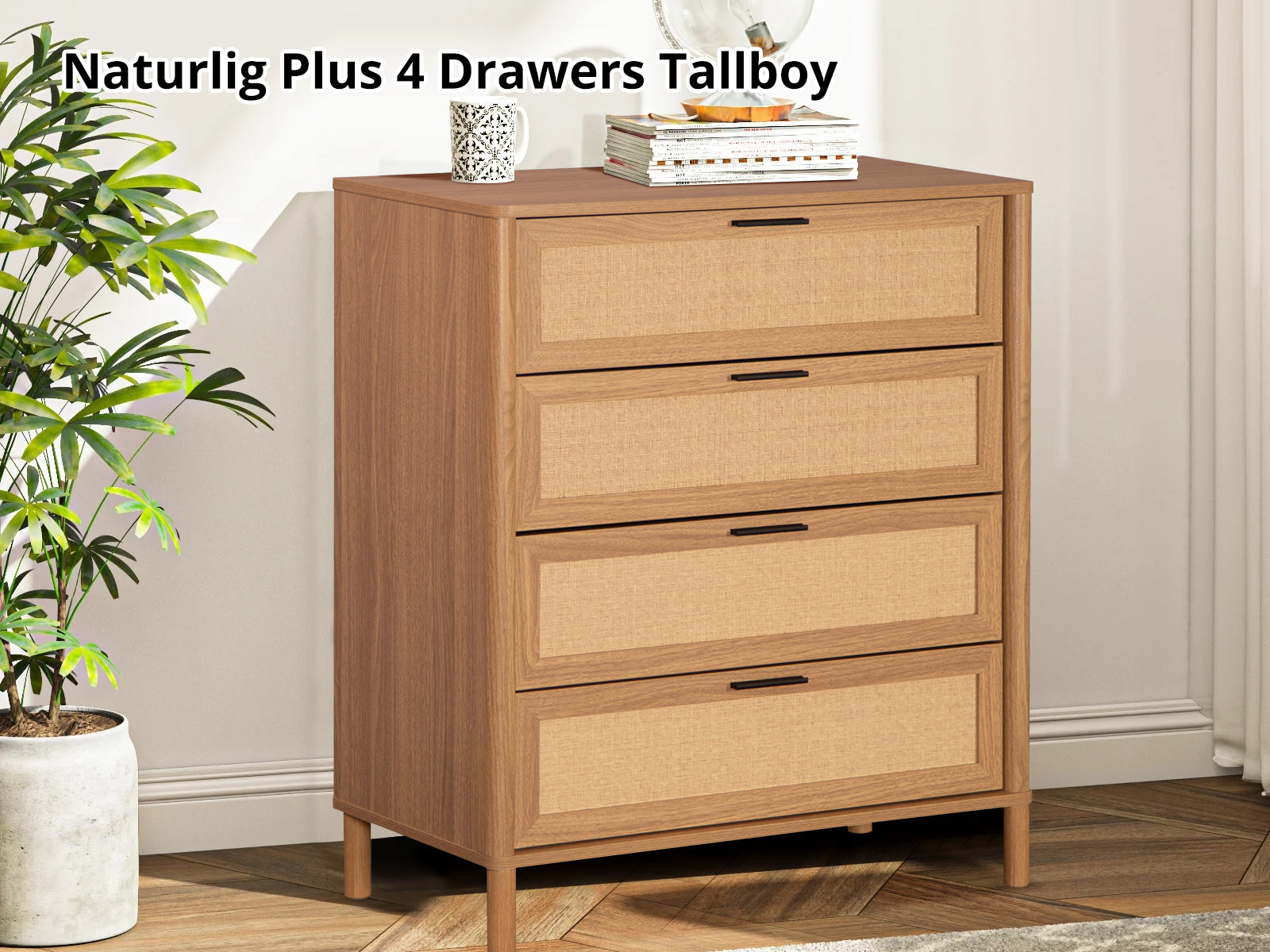 DS Naturlig Plus 4 Drawers Tallboy