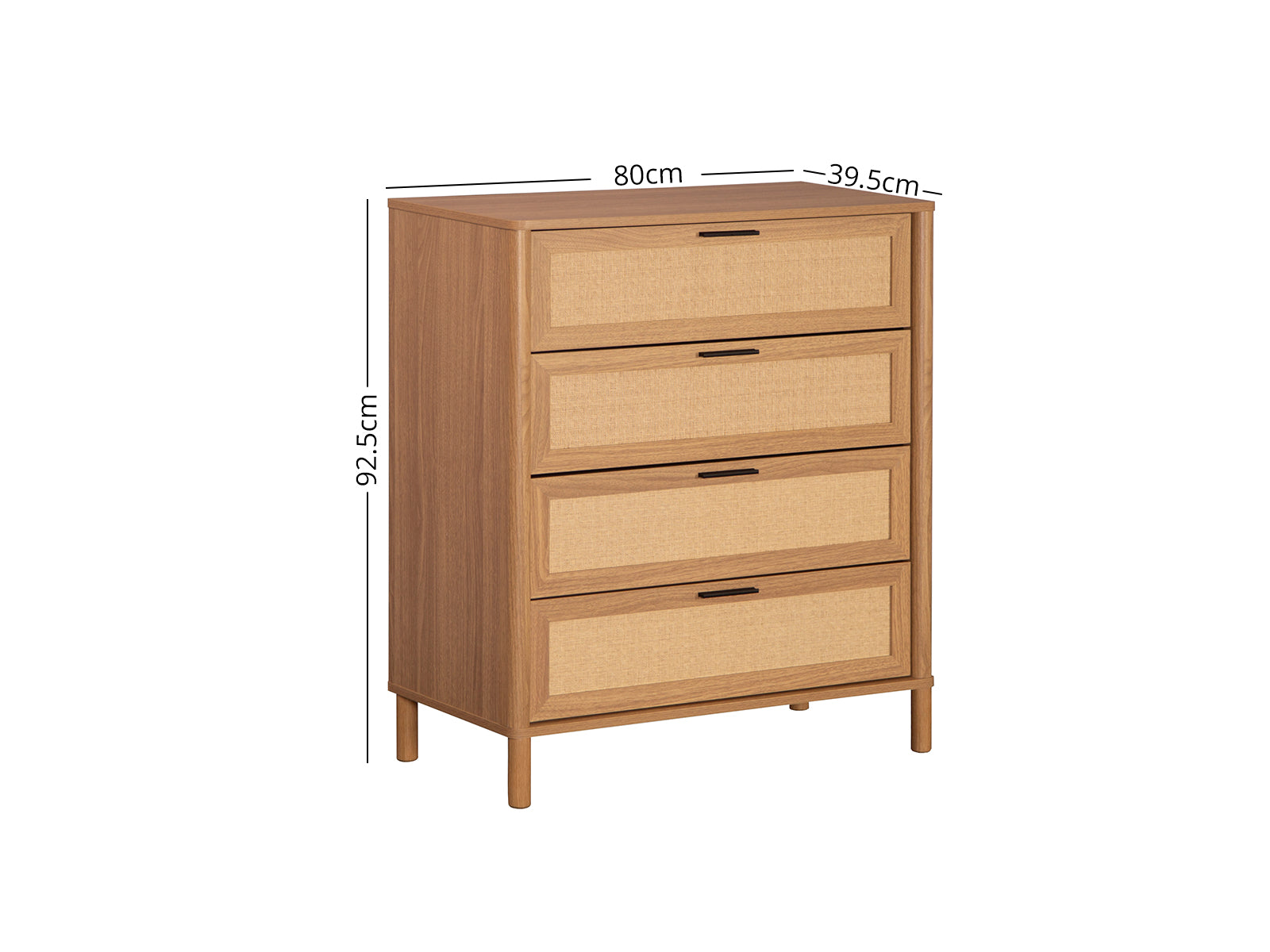 DS Naturlig Plus 4 Drawers Tallboy