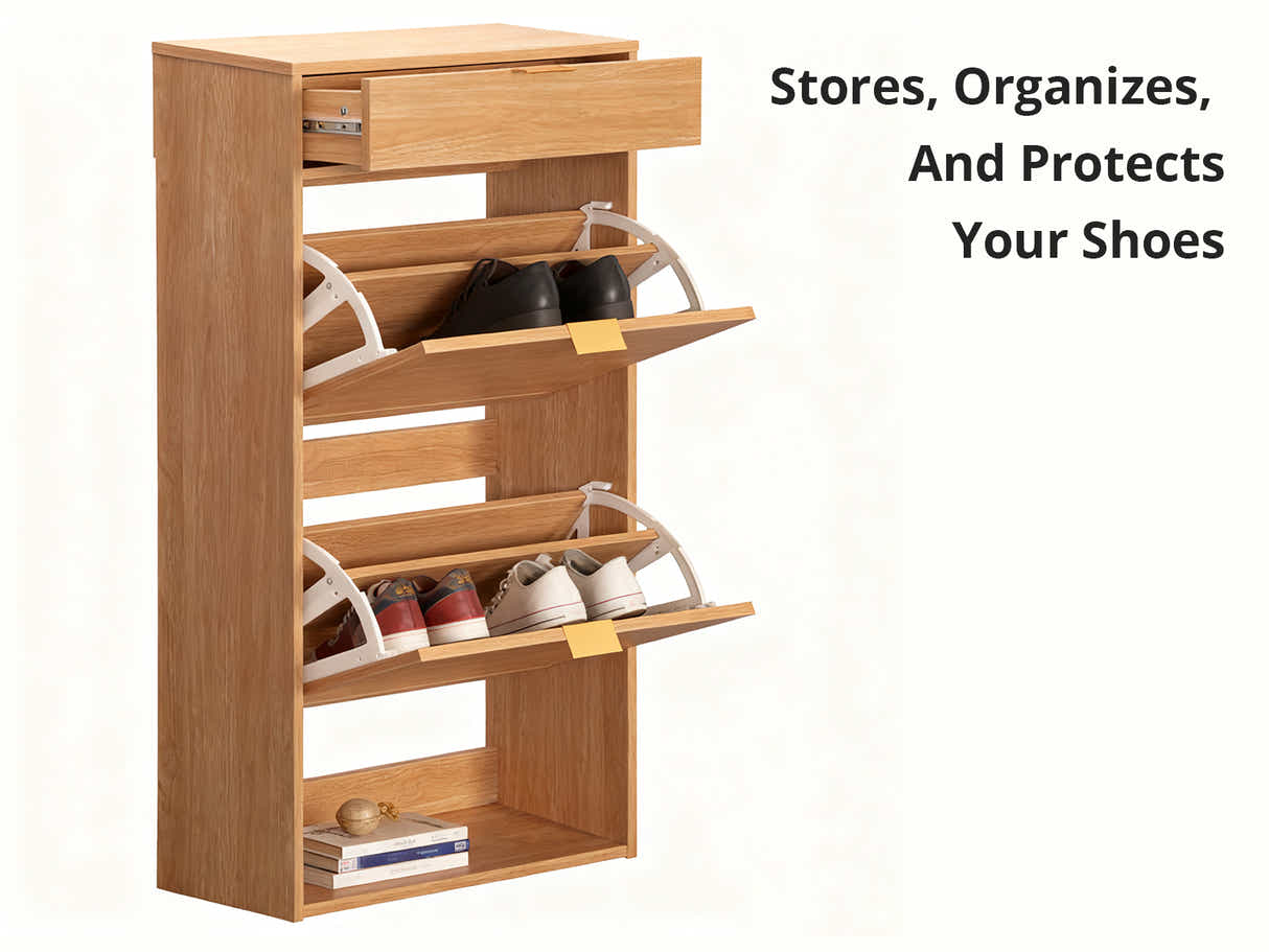 Naturlig Plus 4-Layer Shoe Rack
