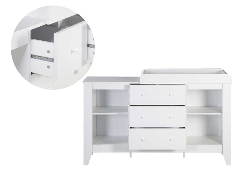 Wooden Nursery Change Table - White