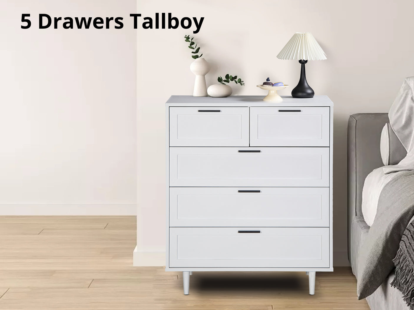 Rechteck 5 Drawers Tallboy
